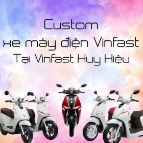 Cá nhân hóa xe máy điện VinFast tại VinFast Huy Hiệu