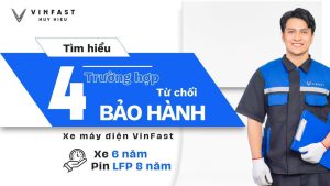 Banner 4 trường hợp từ chối bảo hành xe máy điện VinFast