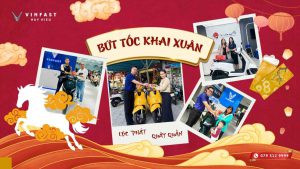 Poster chương trình khai xuân – đắc lộc tại VinFast Huy Hiệu với nhiều ưu đãi đầu năm hấp dẫn.
