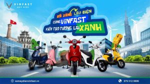 Chương trình đổi xăng lấy điện VinFast Huy Hiệu với nhiều mẫu xe máy điện VinFast thân thiện môi trường