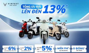 Chương trình Thu xăng đổi điện VinFast ưu đãi 3% khi chuyển từ xe xăng sang xe điện