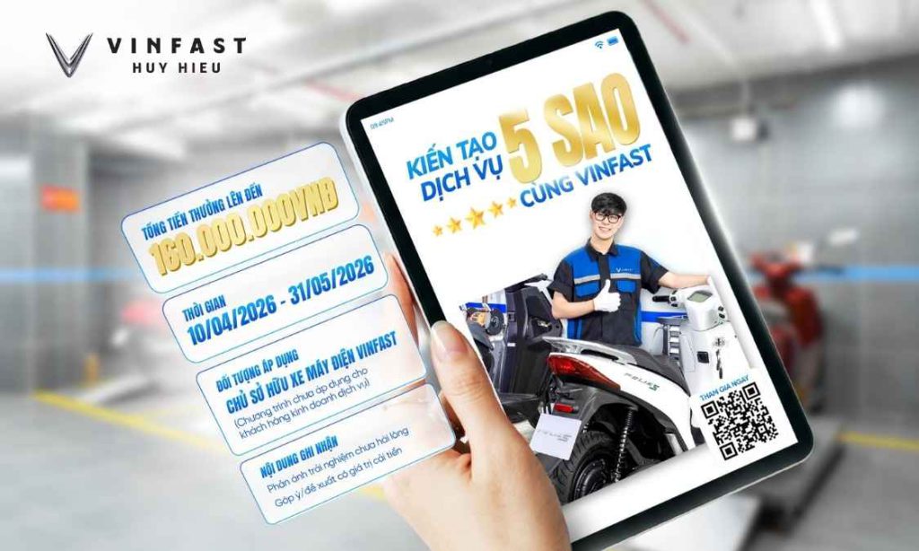 Góp ý dịch vụ xe máy điện Vinfast