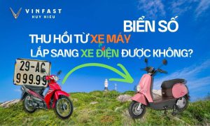 thu hồi biển số từ xe máy lắp sang xe điện