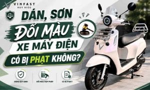 Dán, sơn đổi màu xe máy điện có bị phạt không theo quy định?