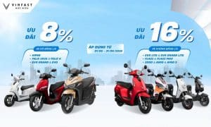 Ưu đãi xe máy điện VinFast 16%