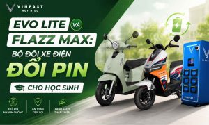 Evo Lite và Flazz Max là bộ đôi xe điện đổi pin dành cho học sinh