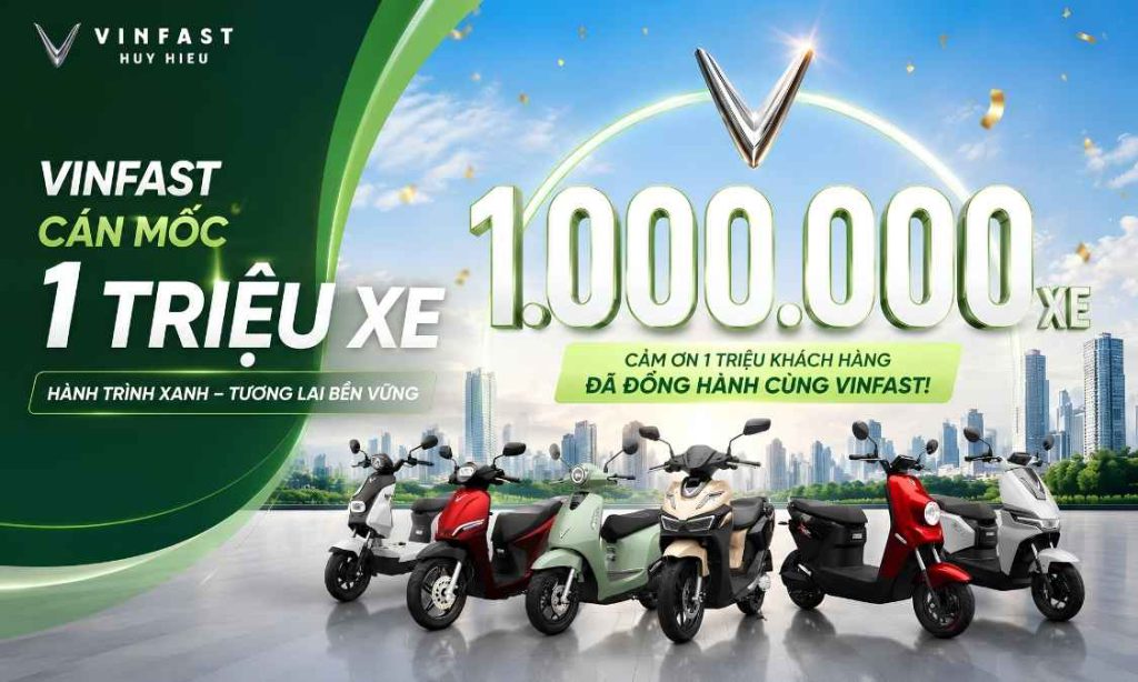 VinFast cán mốc 1 triệu xe.