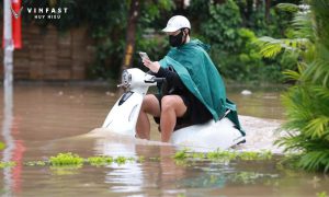 Xe điện đi mua bị ngập nước và cách xử lý.