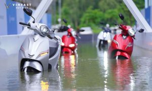 Xe điện đi mua bị ngập nước và cách xử lý.