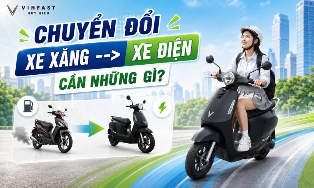 Chuyển đổi xe xăng sang xe điện cần những gì?