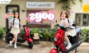 Xe máy điện VinFast Zgoo nhỏ gọn không cần bằng lái.