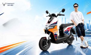 Xe máy điện VinFast Flazz Max đổi pin cá tính mạnh mẽ.