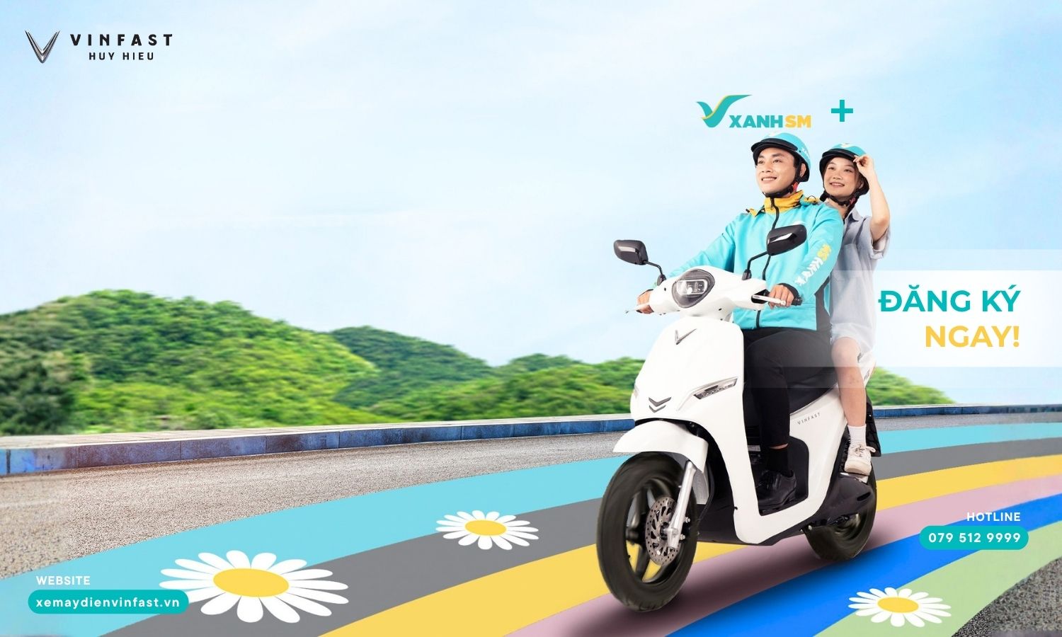 Tài xế Green SM vận doanh bằng xe máy điện VinFast