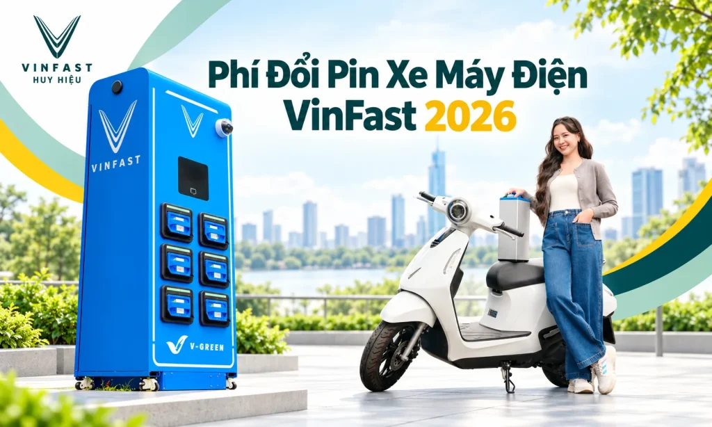 Phí Đổi Pin Xe Máy Điện VinFast 2026: Đi Bao Nhiêu Km Thì Có Lợi?